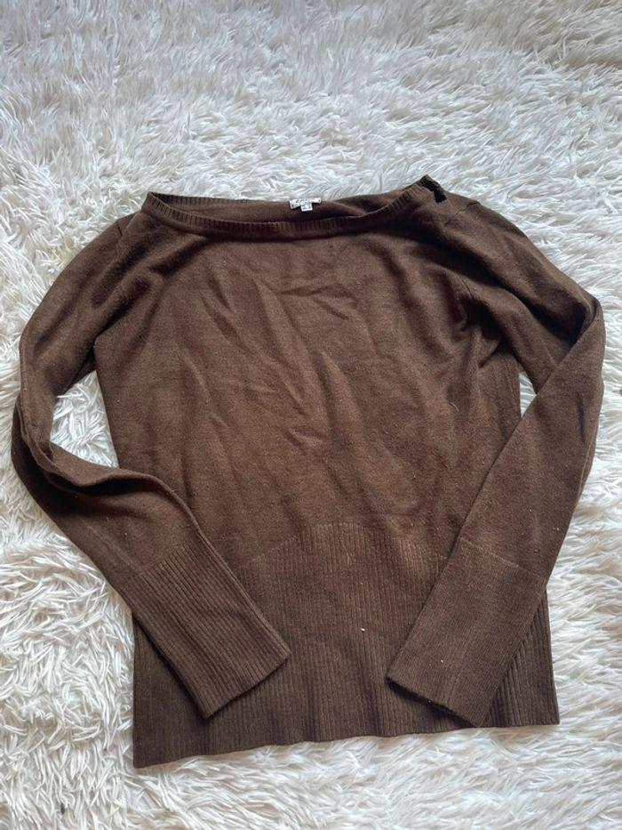 Pull leger marron etam taille 42 - photo numéro 1