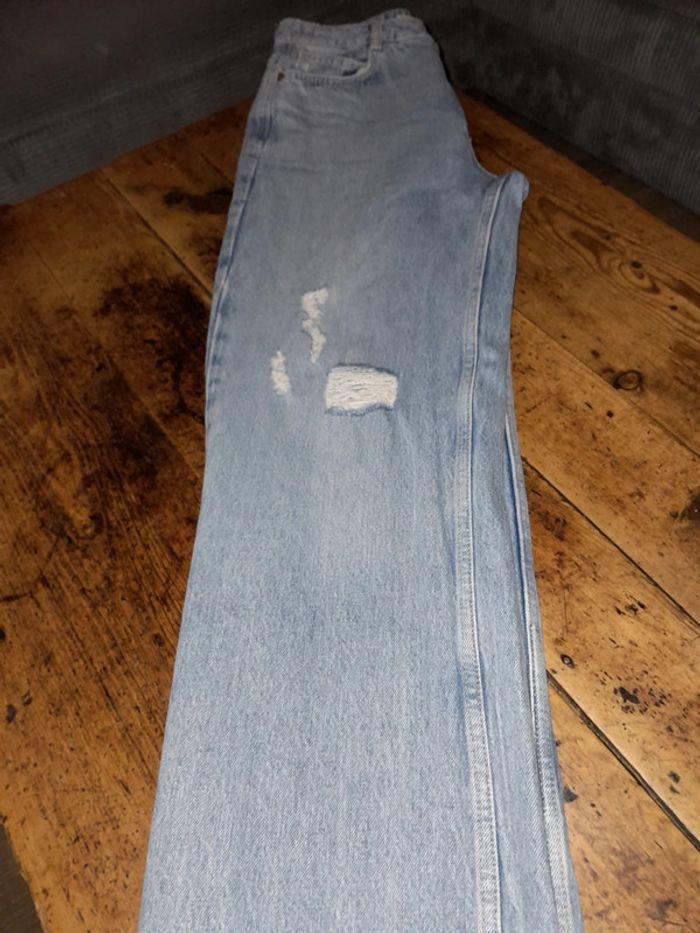 Jeans zara large taille haute - photo numéro 6