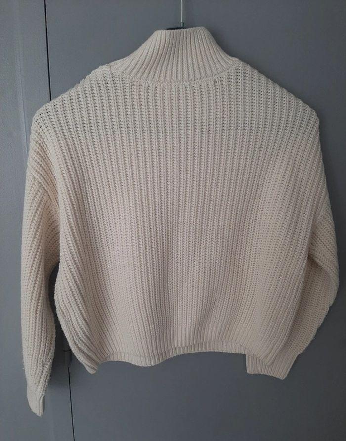 pull a col roule Gémo blanc taille 12 ans / 152 cm - photo numéro 3