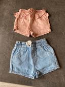 Lot de 2 shorts 6 mois