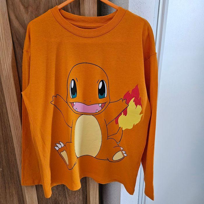 T shirt manches longues Salamèche Pokémon - photo numéro 1