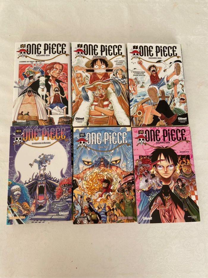 Lot de 6 manga One Piece neufs tomes 1, 2, 25, 36, 65 et 103 - photo numéro 1