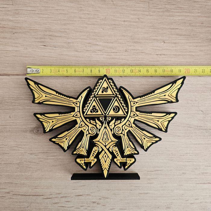 Figurine logo deco Zelda TriForce 19x12cm FanArt - photo numéro 4