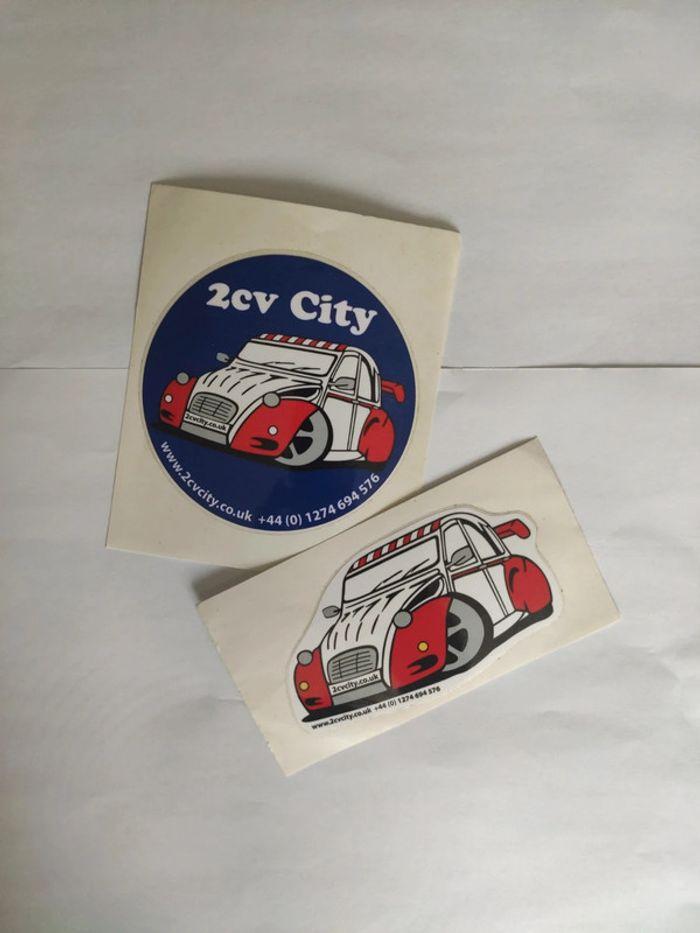 2 stickers autocollants Citroën 2CV - photo numéro 1