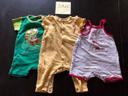 Lot barboteuses/ combi short