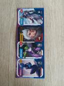 Planche de 4 cartes Marvel 2023 Nebula Miss Hulk Courage Faucon