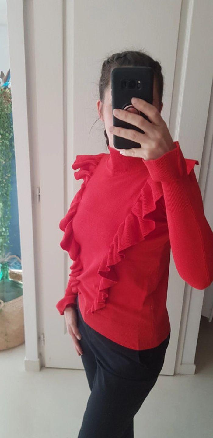 Pull fin col roulé rouge Primark 34 - photo numéro 2