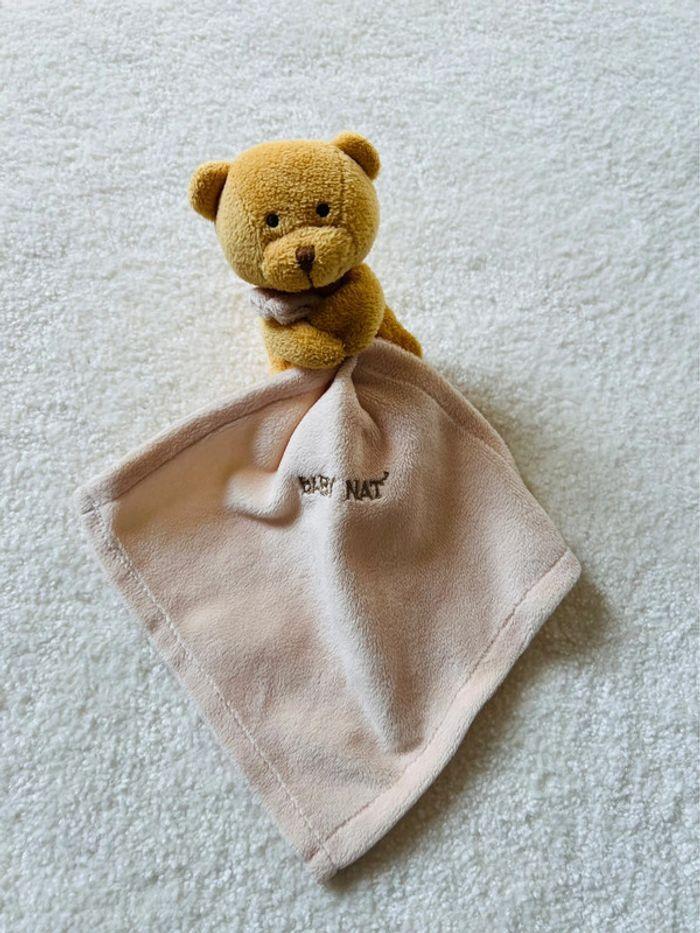 Doudou rose baby nat petit ours - photo numéro 1