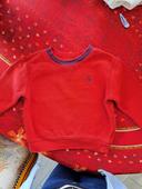 Beau pull Ralph Lauren 2 ans rouge