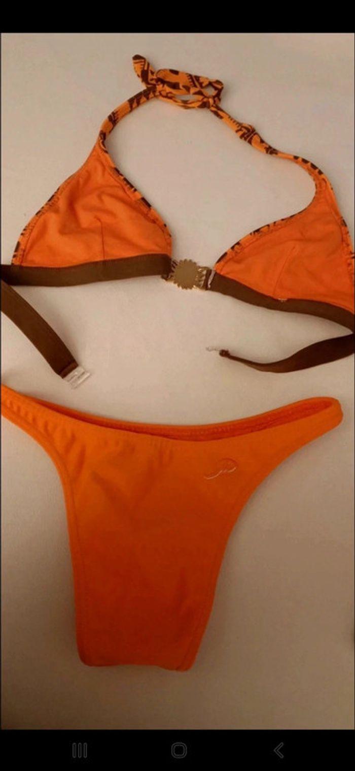 Maillot de bain 2 pièces orange - photo numéro 3