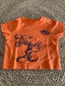 T-shirt Mickey orange - 3 mois