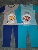 Lot de 2 pyjama tigre jumeaux