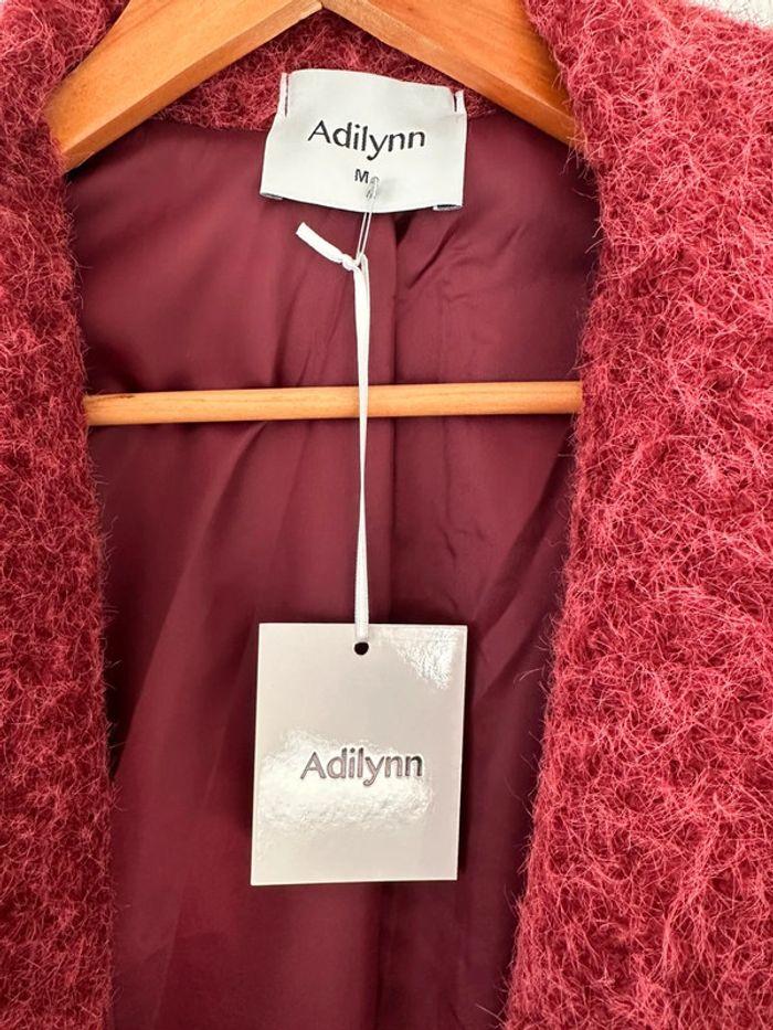 Manteau long bordeaux taille M adilynn neuf - photo numéro 4