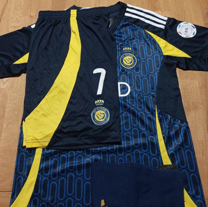 Beau maillot Ronaldo taille 12 ans modèle 2025 Al Nasser Away Blue - photo numéro 3