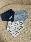 Lot de 3 bavoirs bandana