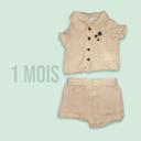 Ensemble chemise garçon beige