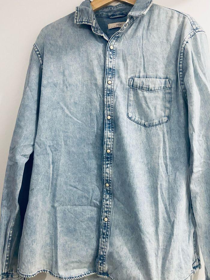 Chemise jean homme celio - photo numéro 1