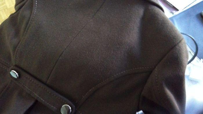 Manteau marron long en laine T38 H&M - photo numéro 6