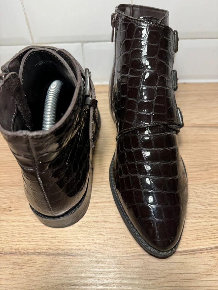 Boots vernies marron Asos 37 - photo numéro 6