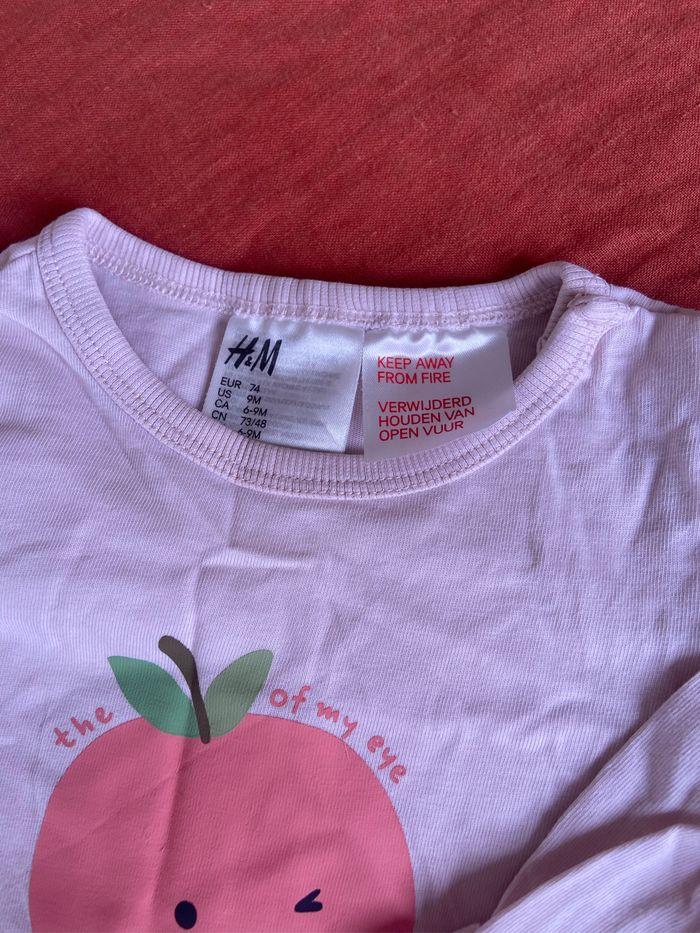 Lot de 2 pyjama bébé fille H&M taille 9 mois - photo numéro 5