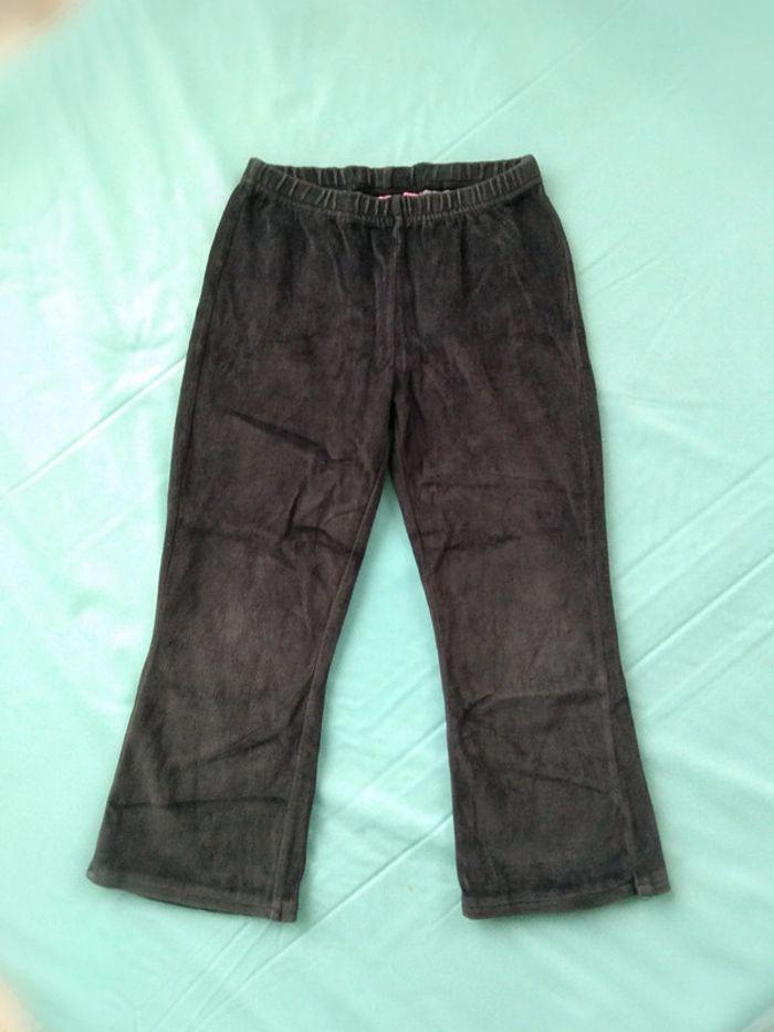 Pantalon de pyjama velour noir T8A NkY - photo numéro 1