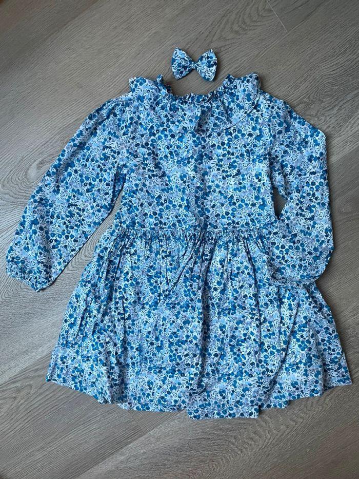 Robe Jacadi liberty Wiltshire bleu curacao 6 ans - photo numéro 1