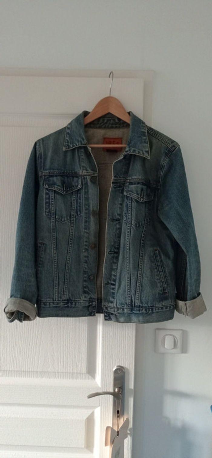 Veste en jean GAP bleu taille m - photo numéro 1