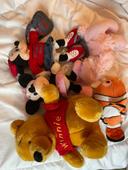 Lot peluches (Minnie Winnie Nemo)