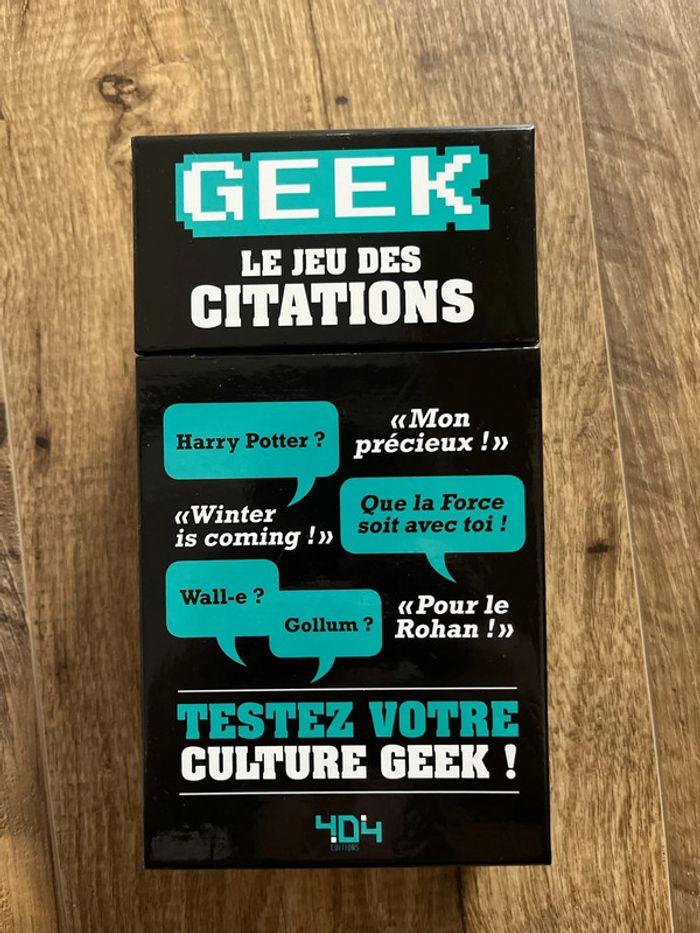 Geek le jeu de citations - photo numéro 1