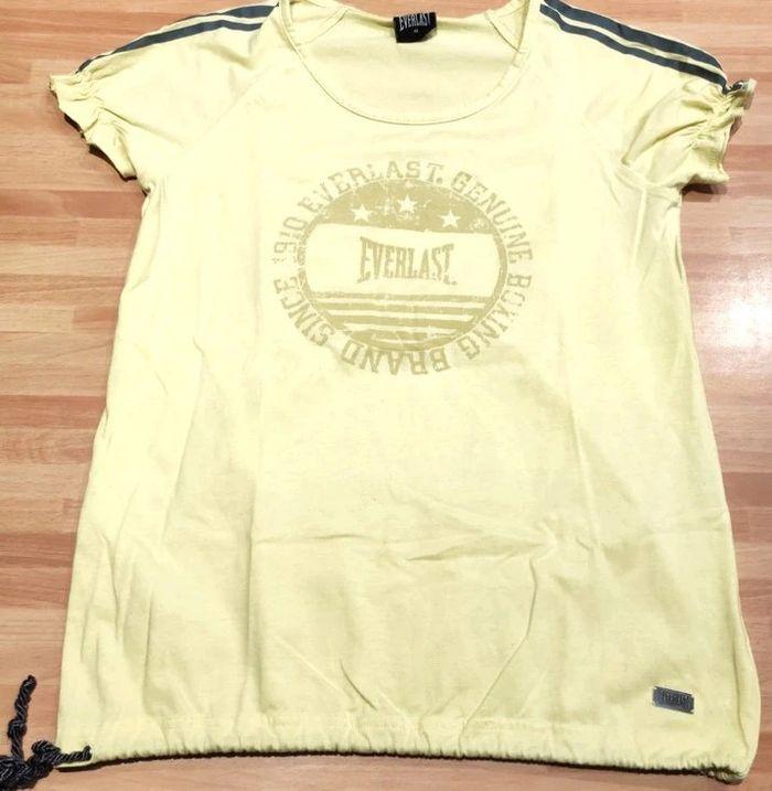 T-shirt sport jaune everlast t.m neuf - photo numéro 1