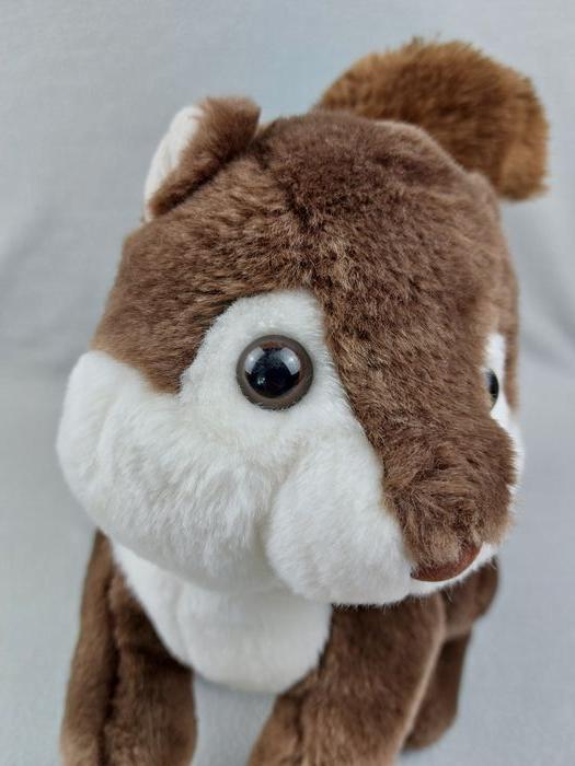 Peluche doudou écureuil GIPSY marron blanc environ 30 cm - photo numéro 4