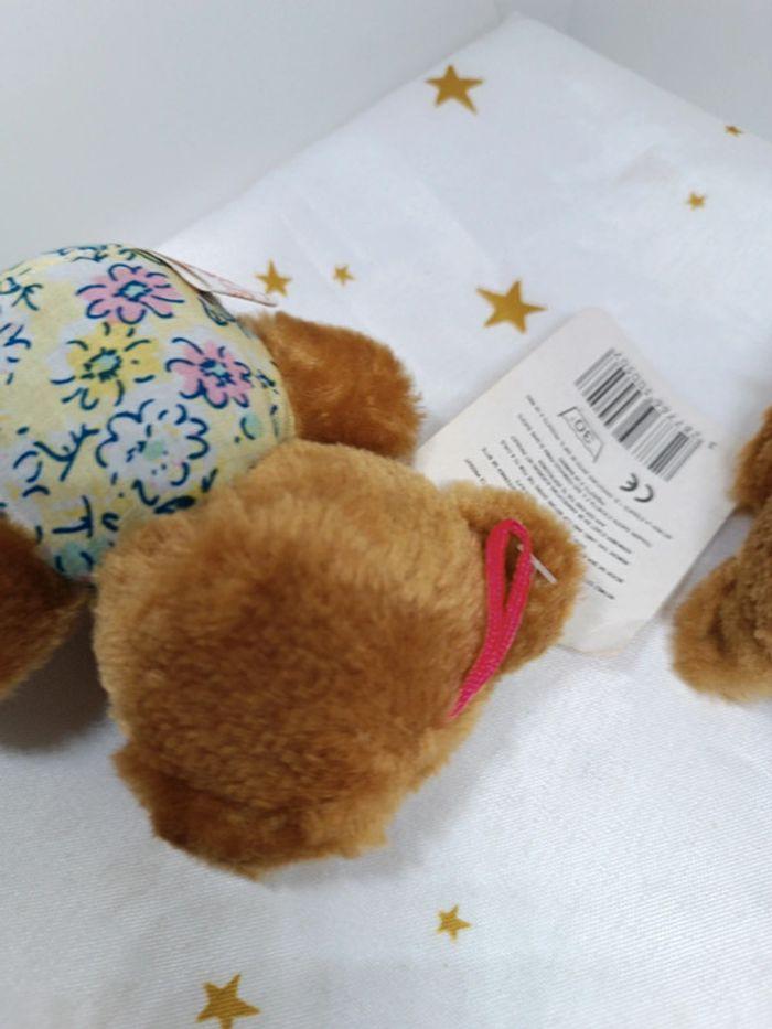 Petit mini small little brun marron Brown Ours peluche Teddy Bear tissu Marki Valmont mf 70 80 - photo numéro 6