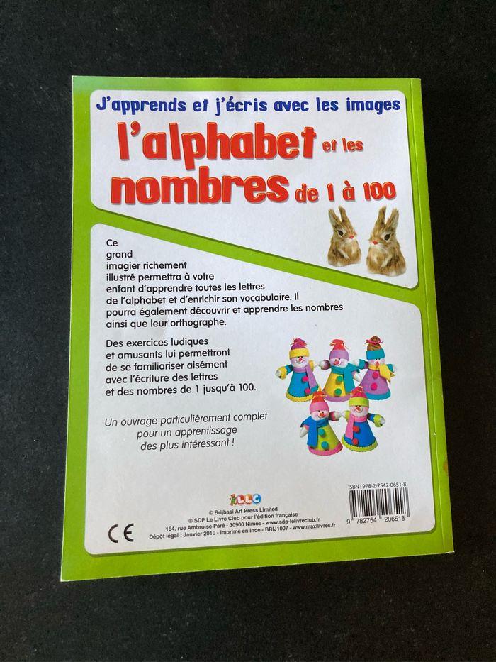 Livre l’alphabet et les nombres de  1à 100 - photo numéro 2