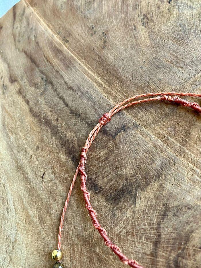 SOLDE -25% Bracelet en macramé avec pierre et lune - photo numéro 3