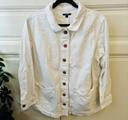 Veste en jean femme blanc 46