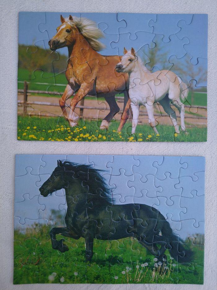 4 puzzles chevaux Schmidt - photo numéro 5