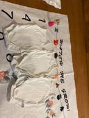 Lot de 3 bodies noeud blanc