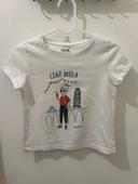 T-shirt Kiabi3ans 98cm imprimé ciao Bella