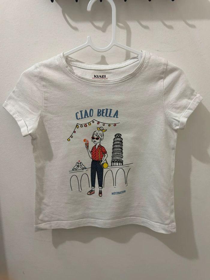 T-shirt Kiabi3ans 98cm imprimé ciao Bella - photo numéro 1