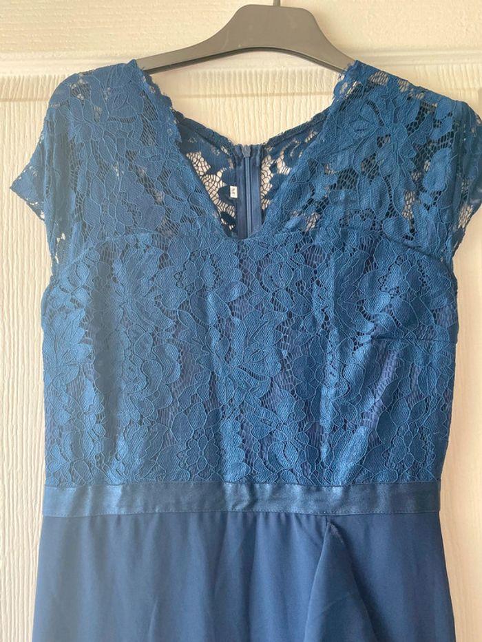 robe de soirée femme mariage ou autre longue bleu marine taille M - photo numéro 1