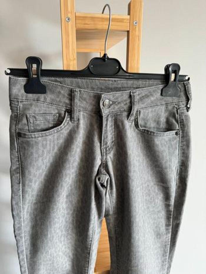 Jeans Mango gris moucheté Taille 36 - photo numéro 2