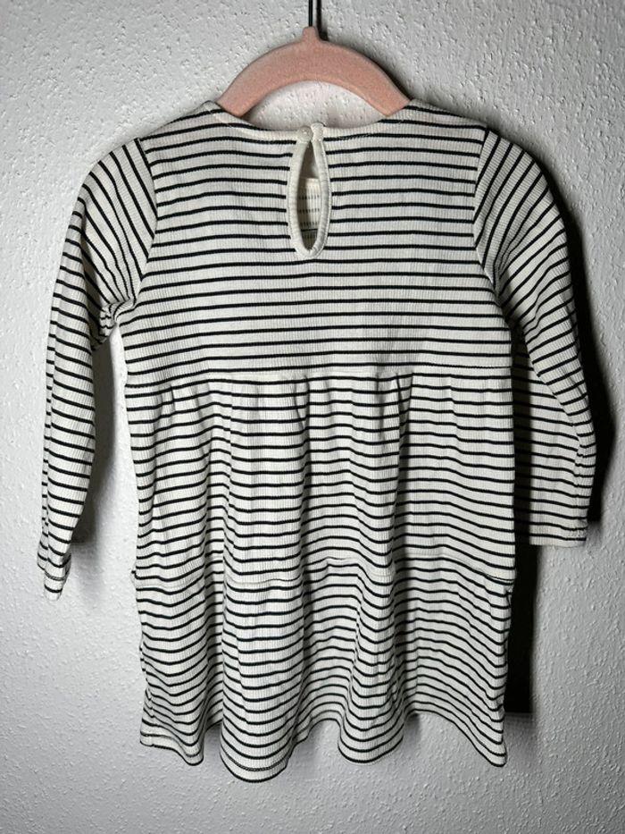 Robe rayée en coton 12 mois - photo numéro 3