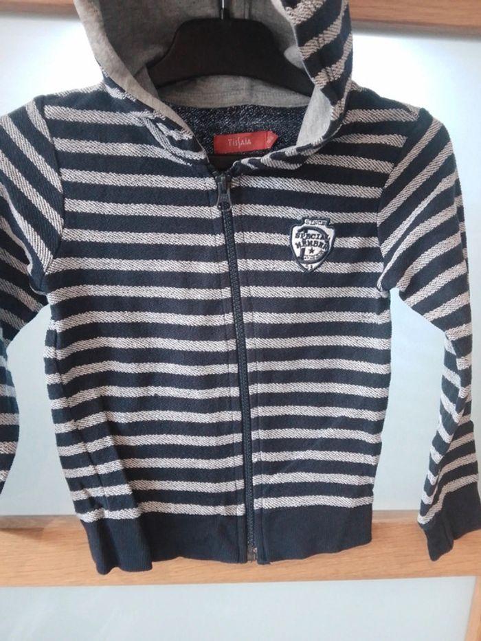 Gilet zippé à capuche Garçon 4 ans - photo numéro 2