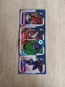 Planche de 4 cartes Marvel 2023 Nebula Hulk Spider-Girl Rocket Raccoon