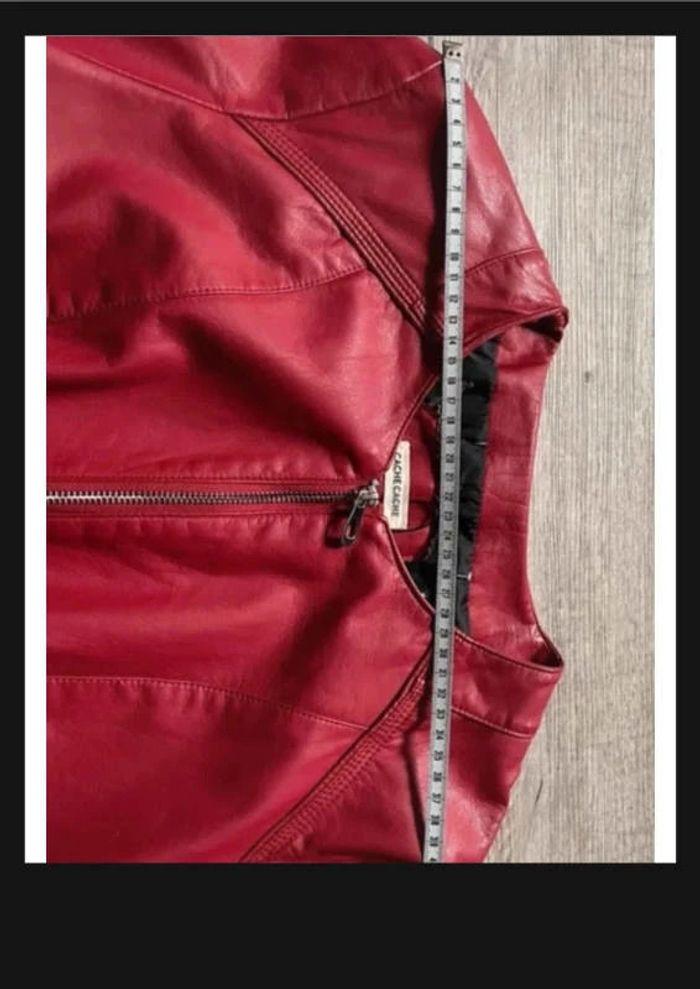 Veste cache cache rouge taille 44 - photo numéro 9