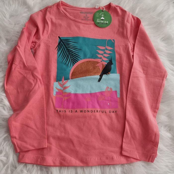 NEUFS (NON PORTÉS) 😍🩷🩷 lot trois  Tee-shirts ML 8 ans fille🩷🩷 - photo numéro 3