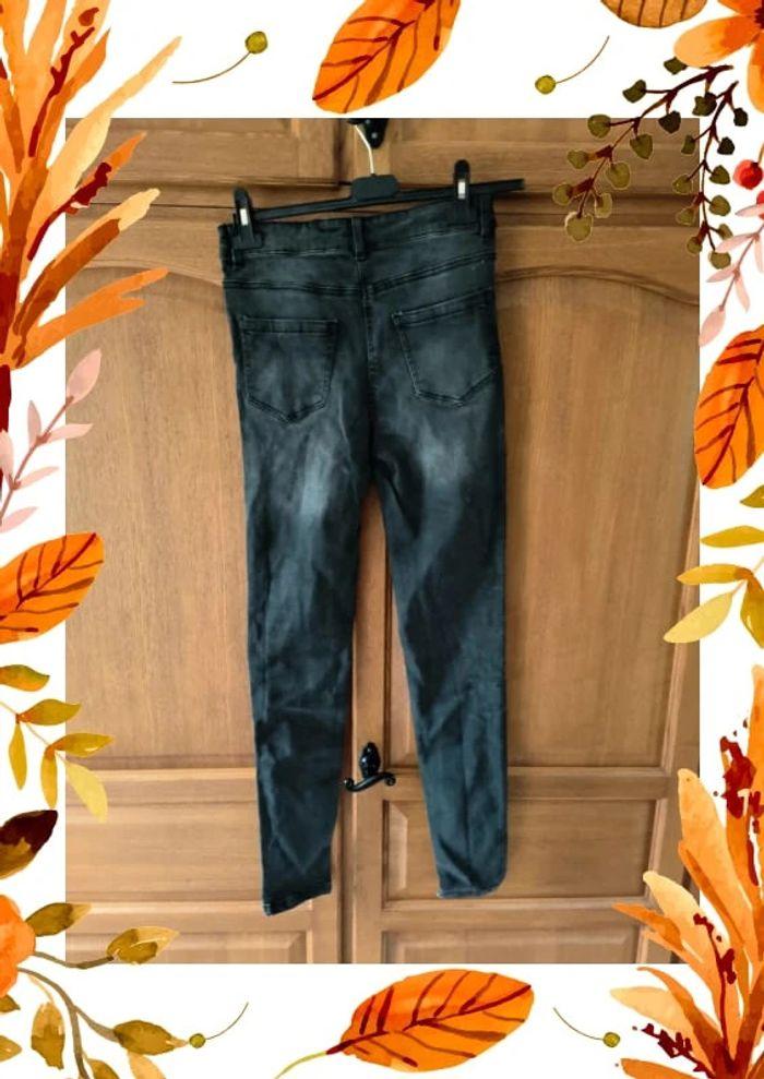 Pantalon jeans skinny gris fille 16 ans - photo numéro 5