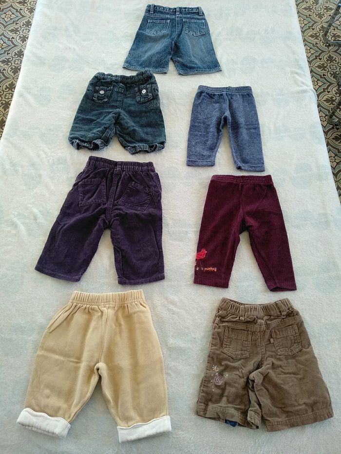 Lot de 14 pantalons taille 6 mois - photo numéro 2