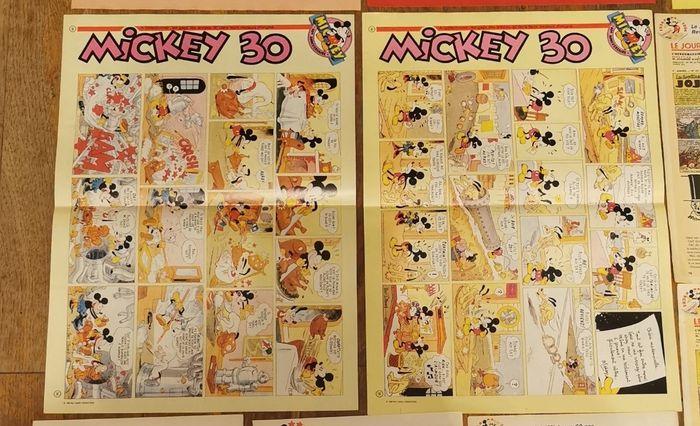 Lot anciens posters + articles anniversaire journal de mickey - photo numéro 3