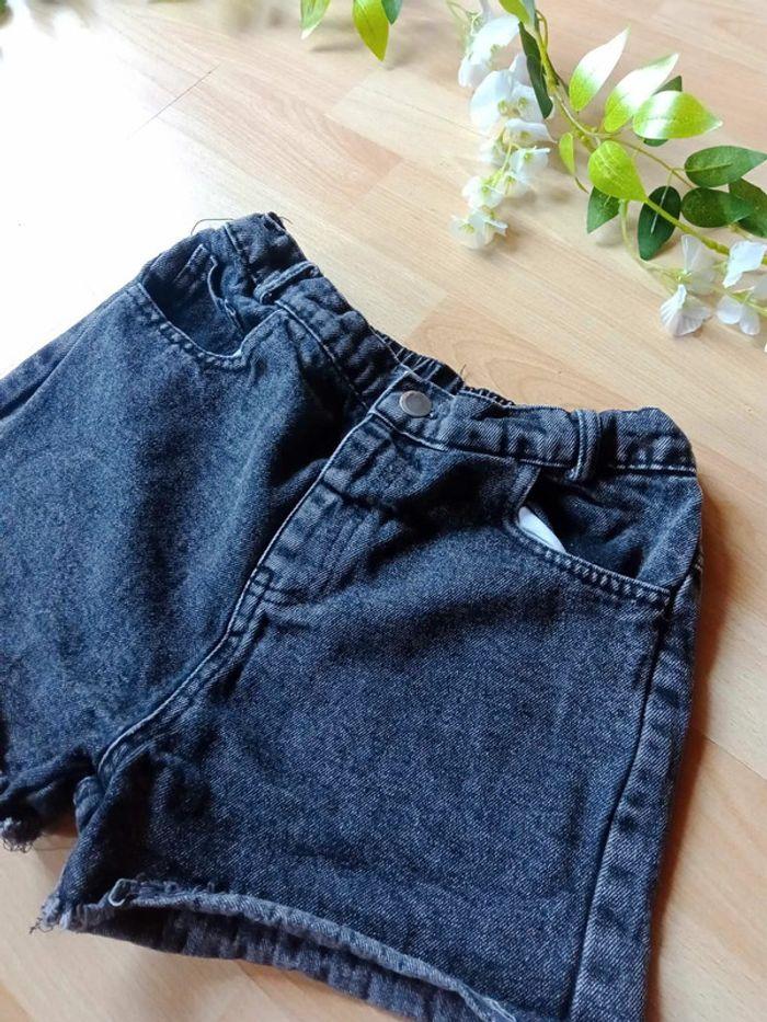 Short en jeans noir Shein - photo numéro 2